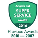 Angies list Super Service Award