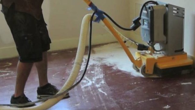 Removing paint from concrete